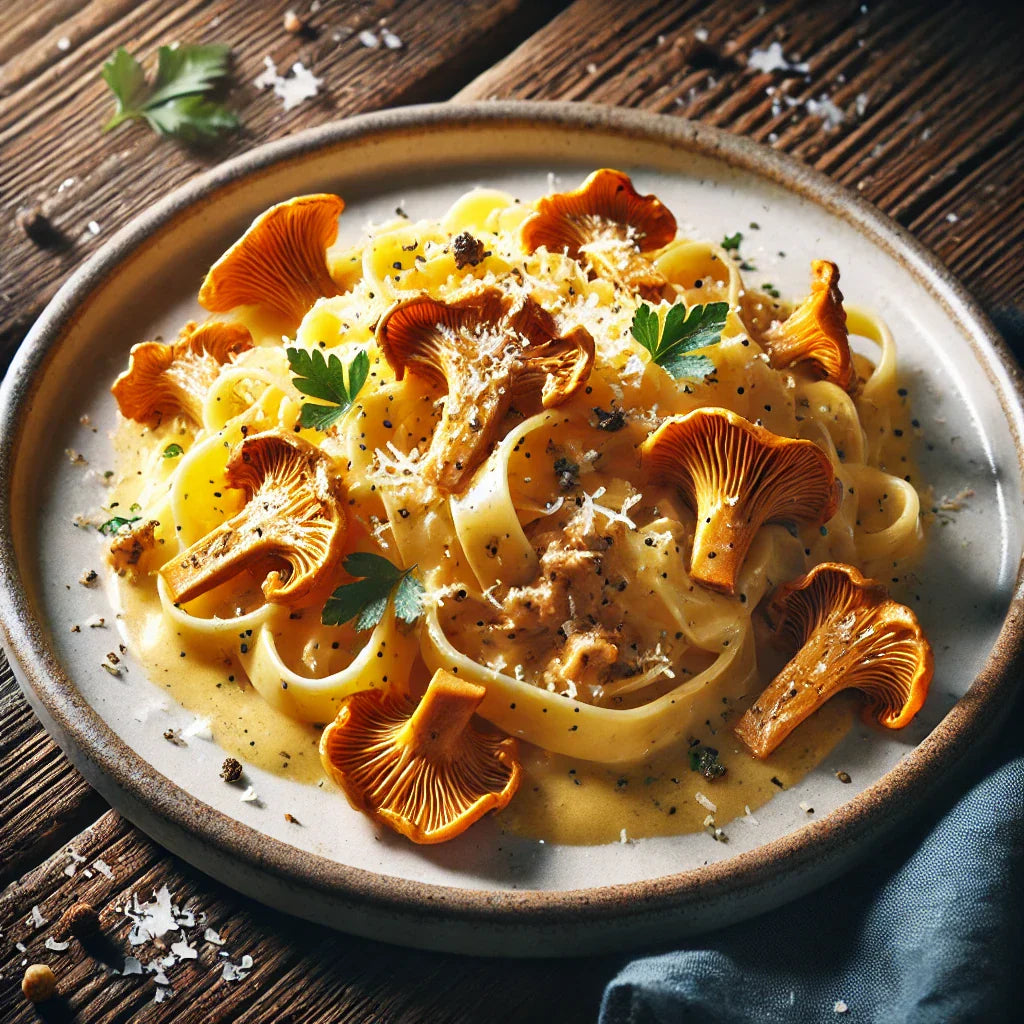 Herkullinen kantarellipasta